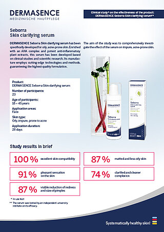 Clinical study: Seborra Skin clarifying serum (EN) Clinical study: Seborra Skin clarifying serum (EN)